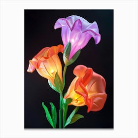 Bright Inflatable Flowers Sweet Pea 2 Canvas Print