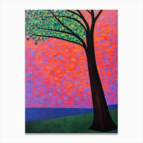 Acacia Tree Cubist Canvas Print