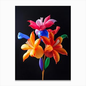 Bright Inflatable Flowers Columbine 2 Canvas Print