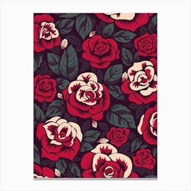 Gothic Roses Canvas Print