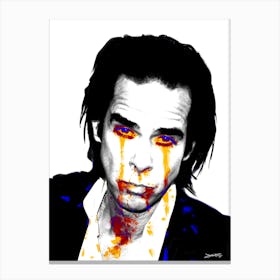 Nick Cave and The Bad Seeds Grinderman Illustration Canvas Print