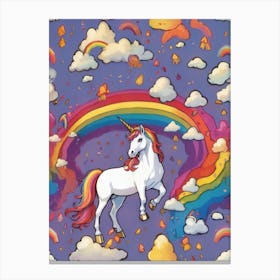 Unicorn Rainbow Canvas Print