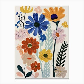 Painted Florals Cineraria 8 Canvas Print