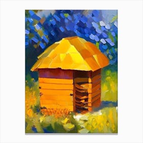Honey Beehive 2 Painting Canvas Print
