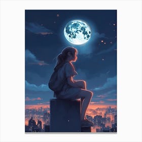 Lofi Girls 8 Canvas Print