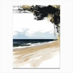 Beach Painting Canvas Print