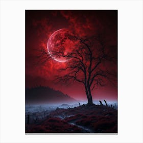 Full Moon In The Sky Canvas Print