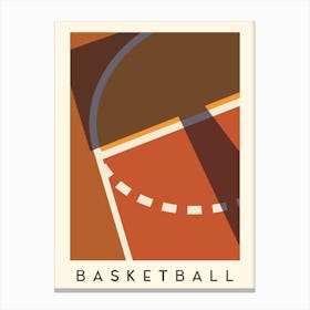 Basketball Minimalist Illustration Canvas Print