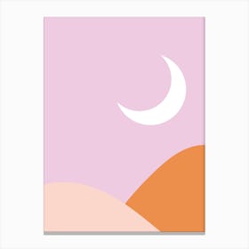 Moonrise Pink Canvas Print