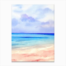 Boracay Beach 2, Philippines Watercolour Canvas Print