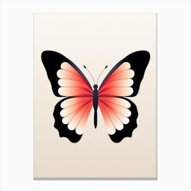 Butterfly Minimalist Abstract 4 Canvas Print