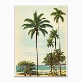 Long Reef Beach Australia Vintage Canvas Print