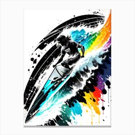 Surfer Painting Canvas Print