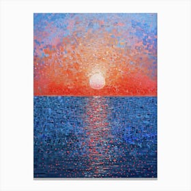 Sunset Over The Ocean 77 Canvas Print