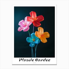 Bright Inflatable Flowers Poster Geranium 4 Canvas Print