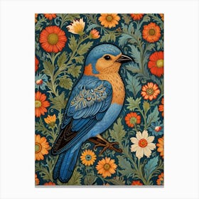 William Morris Bluebird Canvas Print