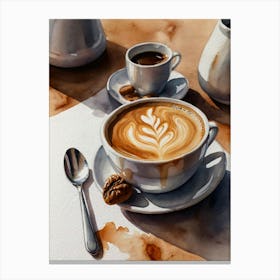 Coffee Latte Canvas Print