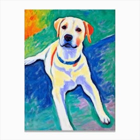 Labrador 4 Fauvist Style dog Canvas Print