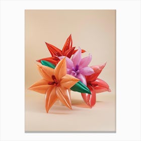 Dreamy Inflatable Flowers Poinsettia Canvas Print