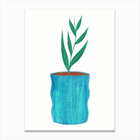 Plant In A Pot 5 Canvas Print