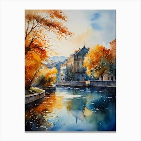 Autumn In Ljubljana Canvas Print