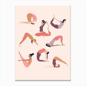 Yoga Ladies Canvas Print