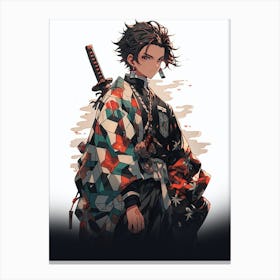 Samurai demon slayer 1 Canvas Print