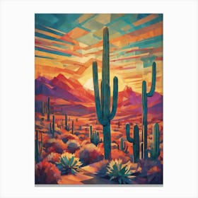 Arizona Cactus Canvas Print