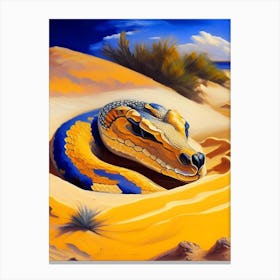 Sand Viper Snake Painting Canvas Print