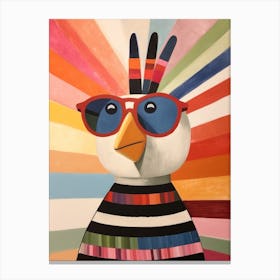 Little Turkey Wearing Sunglasses Canvas Print