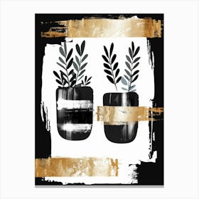 Two Potted Plants 1 Canvas Print