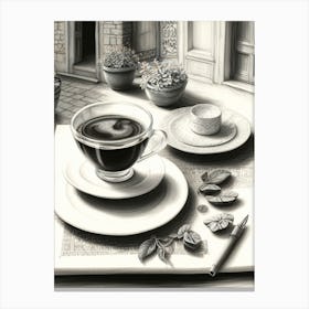 Coffee And Flowers Canvas Print