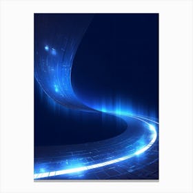 Futuristic Abstract Background Canvas Print