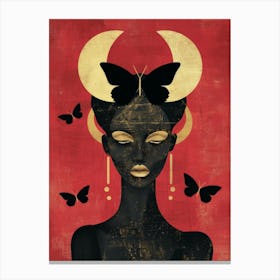 Butterfly Woman 5 Canvas Print