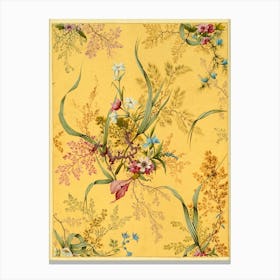 Chintz Flower Pattern Canvas Print