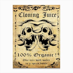 Cloning Juice Canvas Print