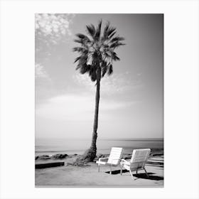 Paphos, Cyprus, Mediterranean Black And White Photography Analogue 3 Canvas Print