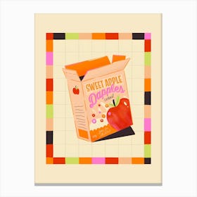 Apple Cereal Box Canvas Print