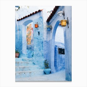 Blue Moroccan Home Canvas Print