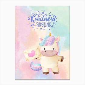 Kindness Around Canvas Print