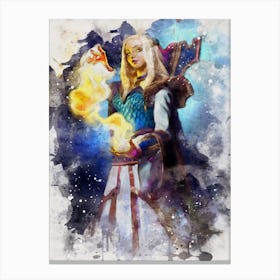 Aegwynn World Of Warcraft Canvas Print