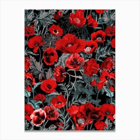 Poppy Garden Canvas Print