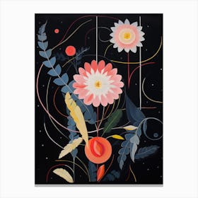 Everlasting Flower 1 Hilma Af Klint Inspired Flower Illustration Canvas Print