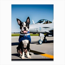 Boston Terrier-Reimagined 125 Canvas Print