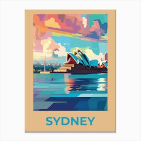 Sydney Opera House Old art print. Canvas Print