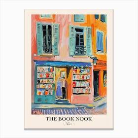 Nice Book Nook Bookshop 3 Poster Canvas Print