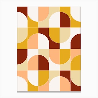 Bold Geo Tiles 03 Canvas Print