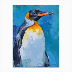 King Penguin Kangaroo Island Penneshaw Colour Block Painting 1 Canvas Print