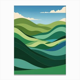 Green Hills 2 Canvas Print