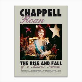 Rise And Fall Of A Mischievous Princess Chappell Roan Canvas Print